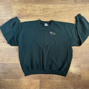 Jaguar Gildan Men's Dark Green Crewneck Sweater